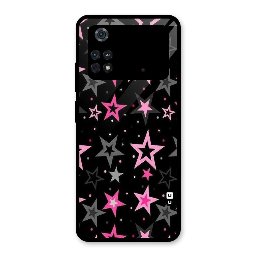 Star Outline Glass Back Case for Poco M4 Pro 4G