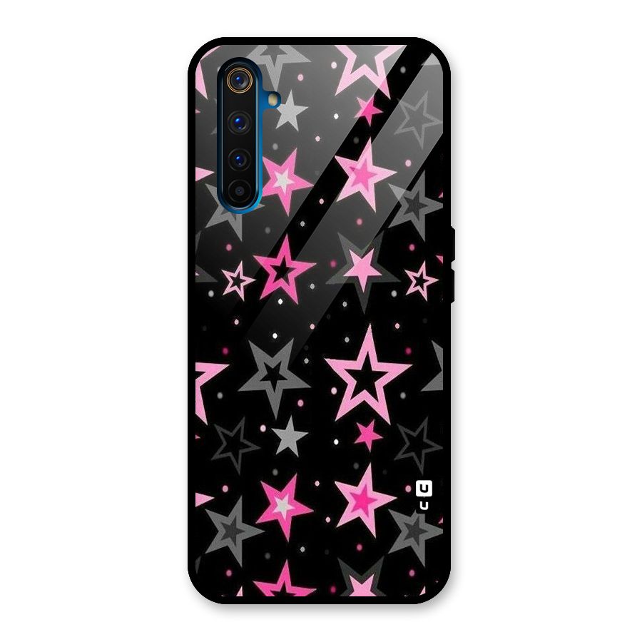 Star Outline Glass Back Case for Realme 6 Pro