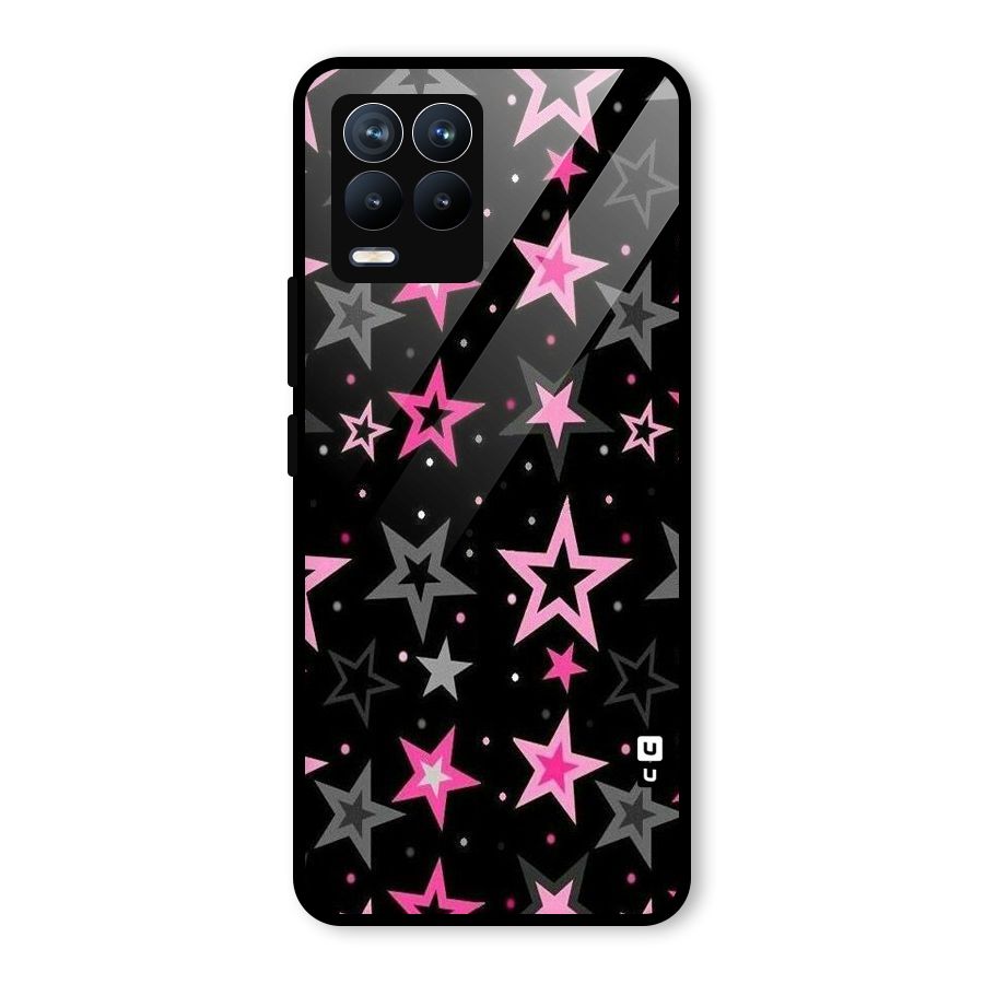 Star Outline Glass Back Case for Realme 8 Pro