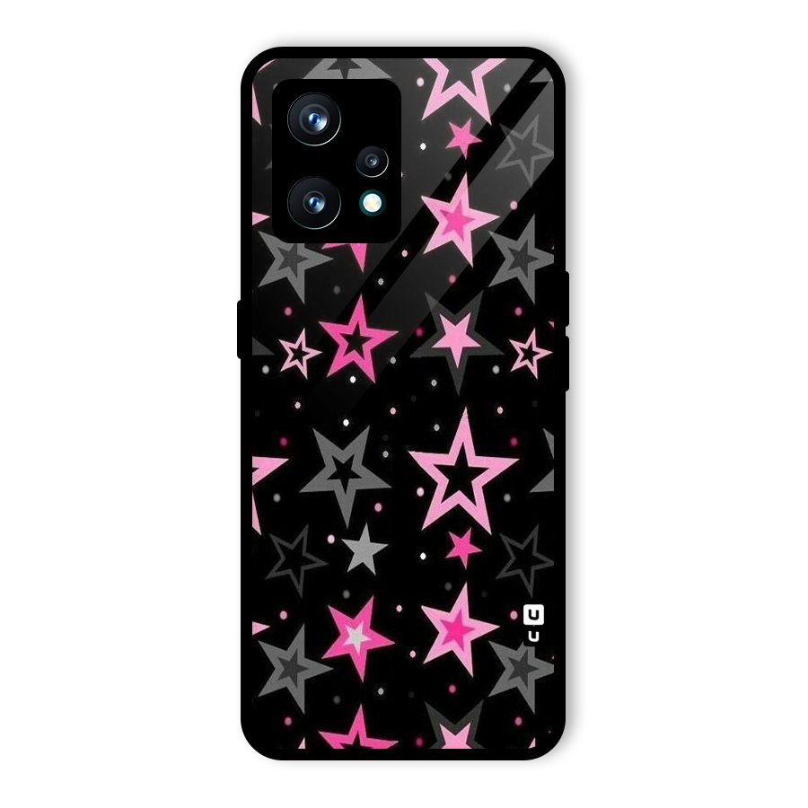Star Outline Glass Back Case for Realme 9 Pro Plus 5G