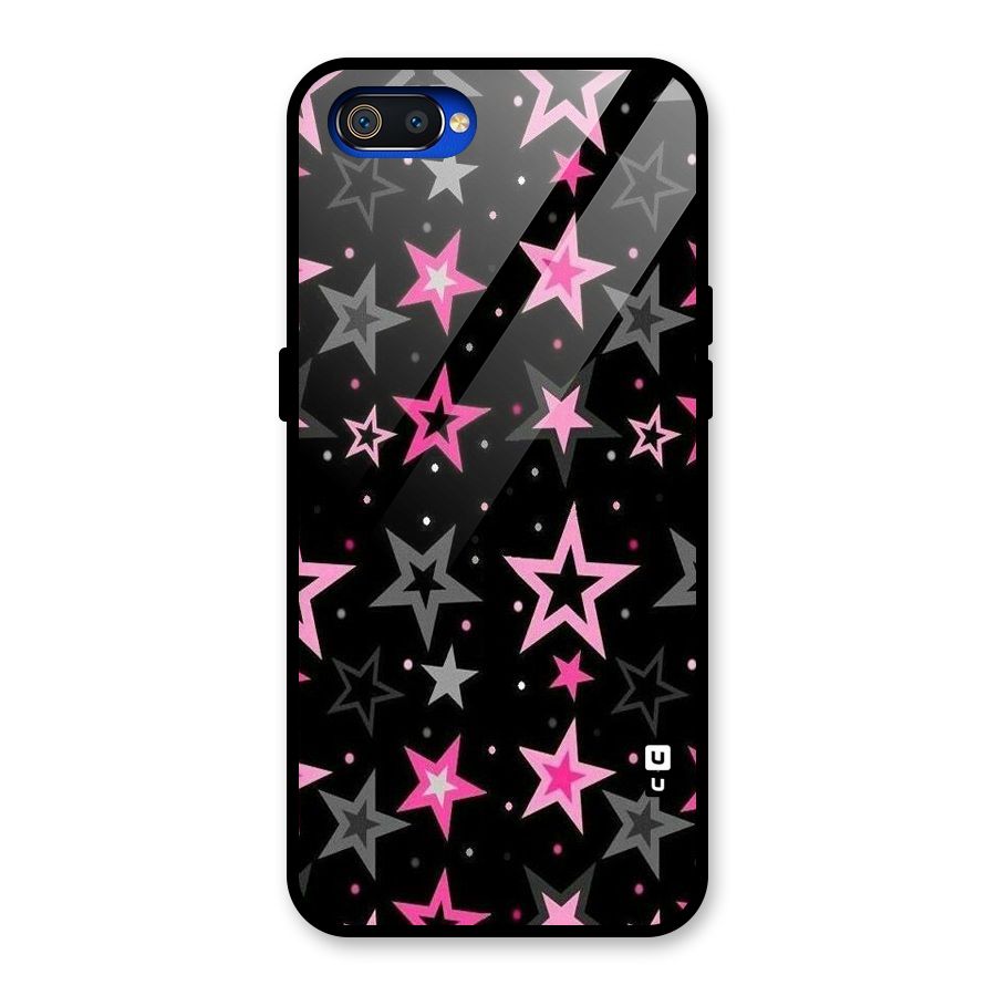 Star Outline Glass Back Case for Realme C2