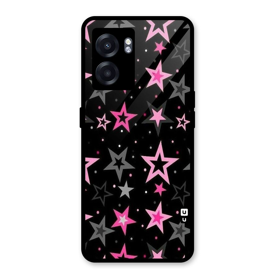 Star Outline Glass Back Case for Realme Narzo 50 5G