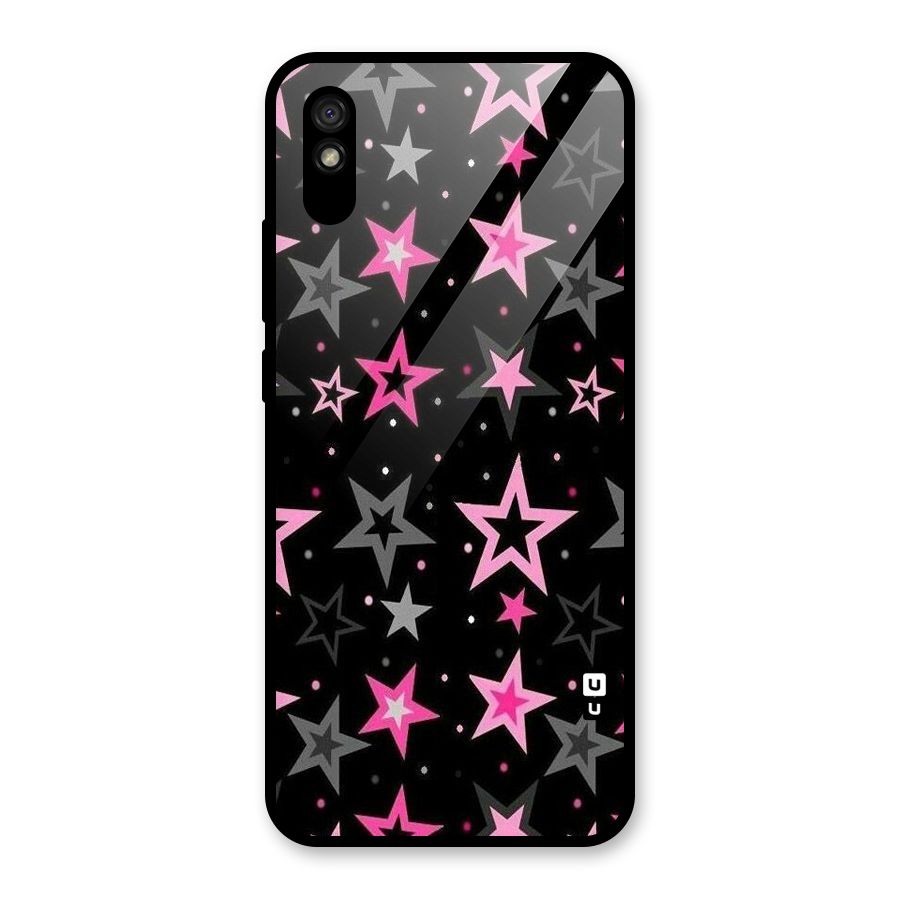 Star Outline Glass Back Case for Redmi 9A