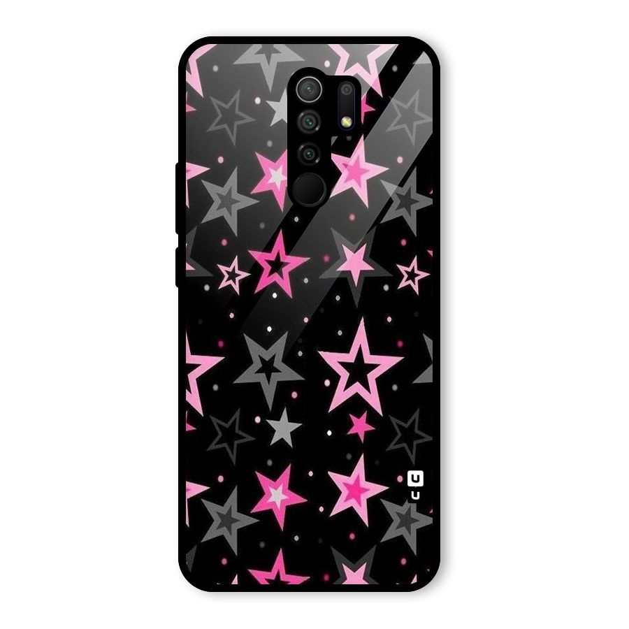 Star Outline Glass Back Case for Redmi 9 Prime