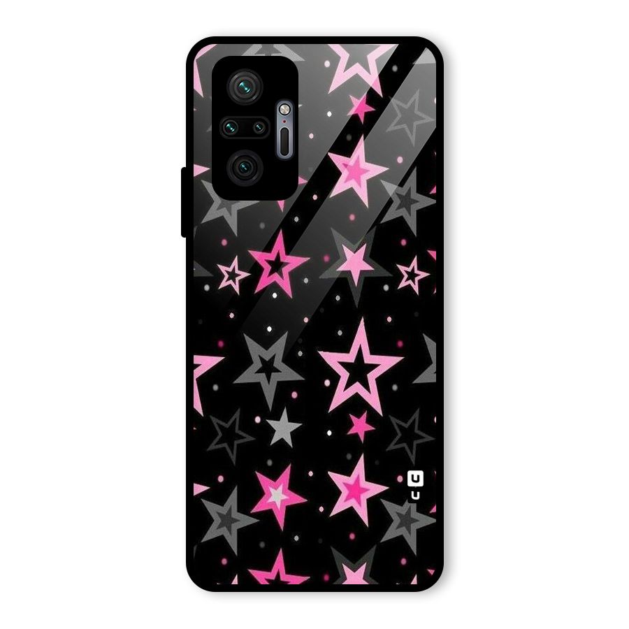 Star Outline Glass Back Case for Redmi Note 10 Pro