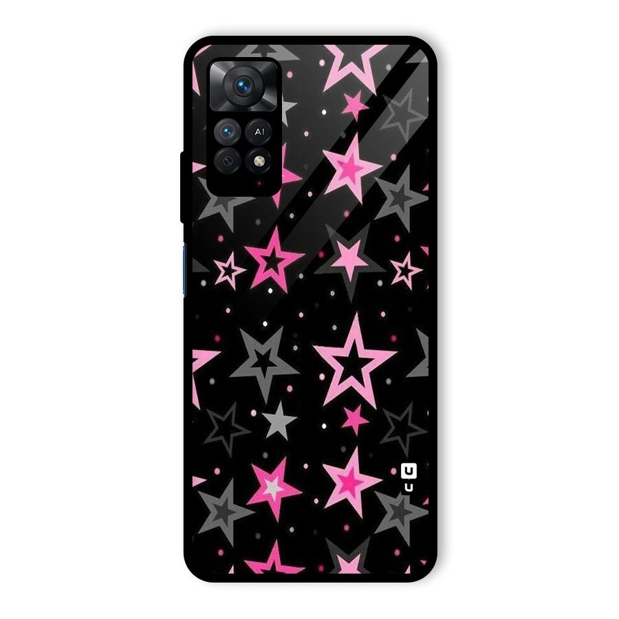 Star Outline Glass Back Case for Redmi Note 11 Pro Plus 5G