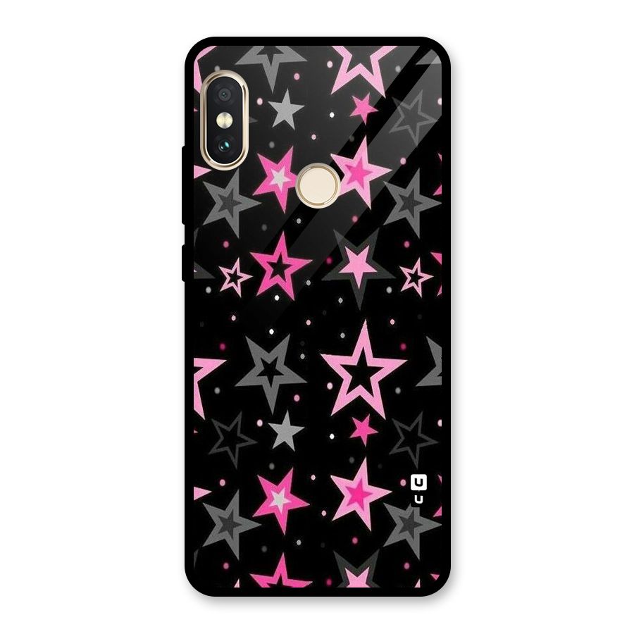 Star Outline Glass Back Case for Redmi Note 5 Pro