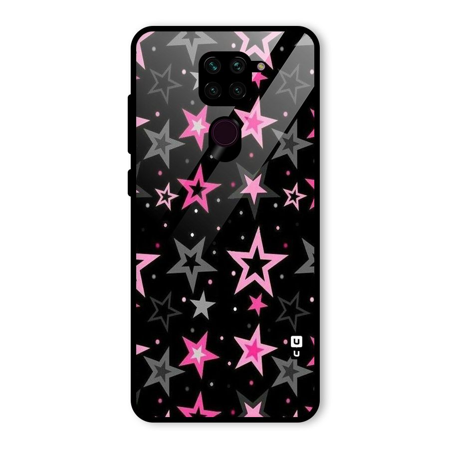 Star Outline Glass Back Case for Redmi Note 9