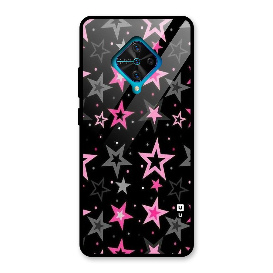 Star Outline Glass Back Case for Vivo S1 Pro
