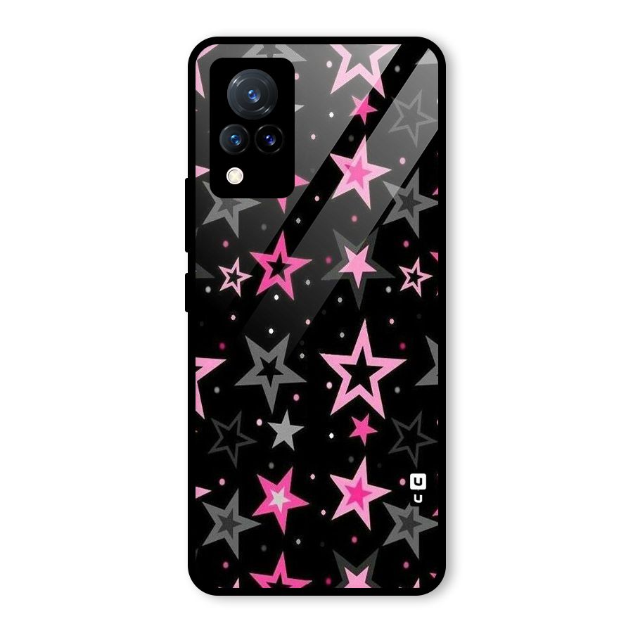 Star Outline Glass Back Case for Vivo V21 5G
