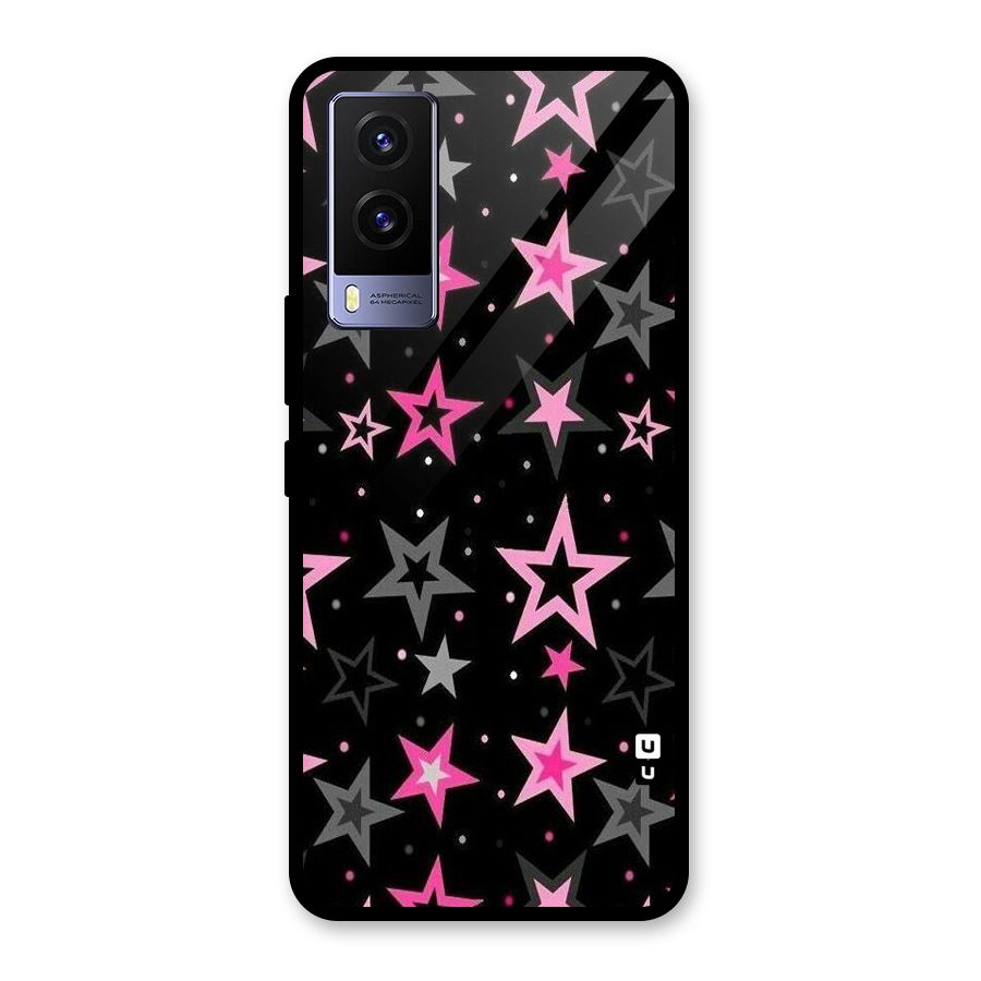 Star Outline Glass Back Case for Vivo V21e 5G