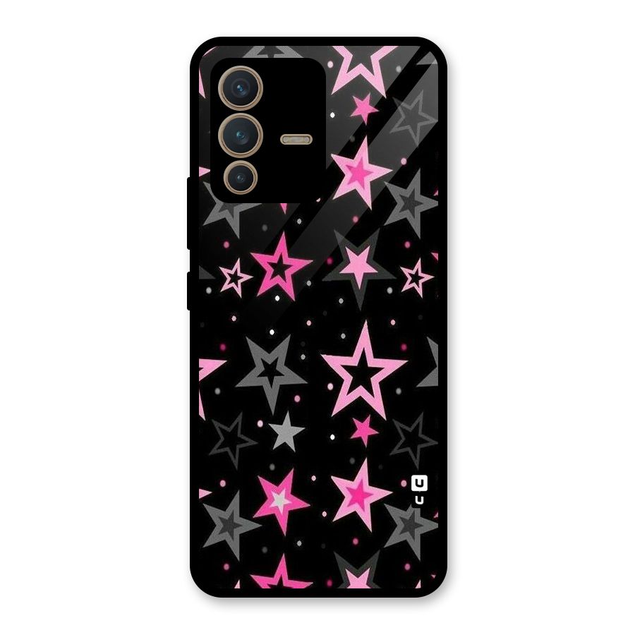 Star Outline Glass Back Case for Vivo V23 5G