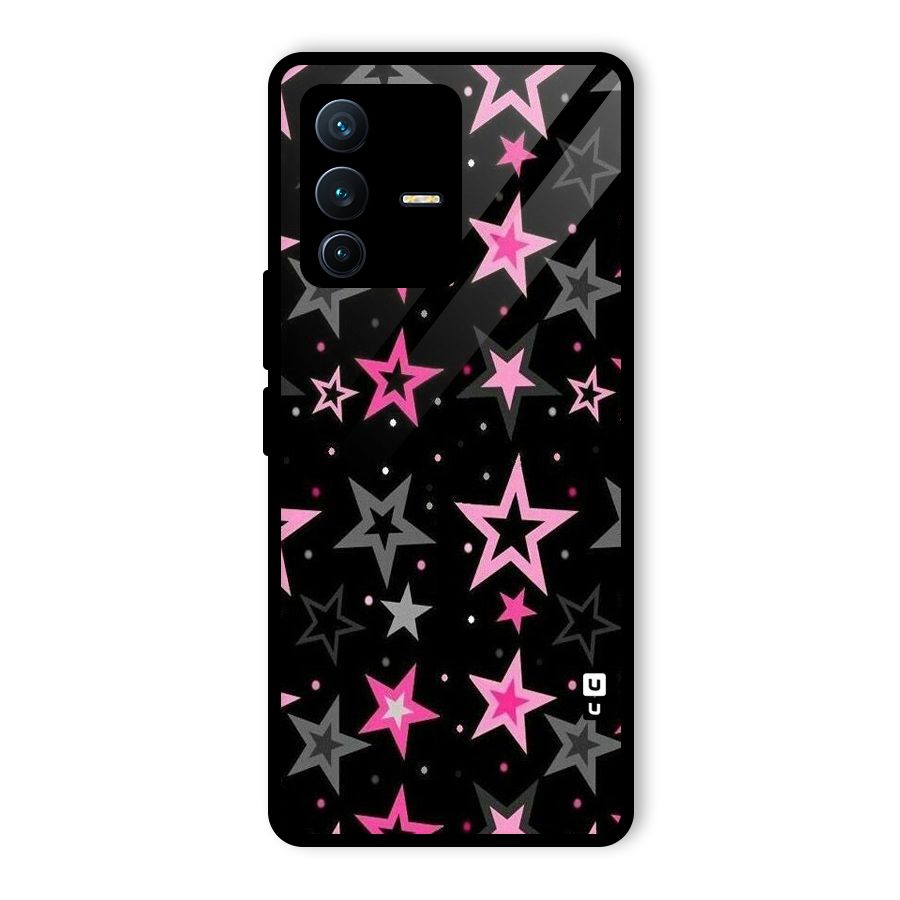 Star Outline Glass Back Case for Vivo V23 Pro