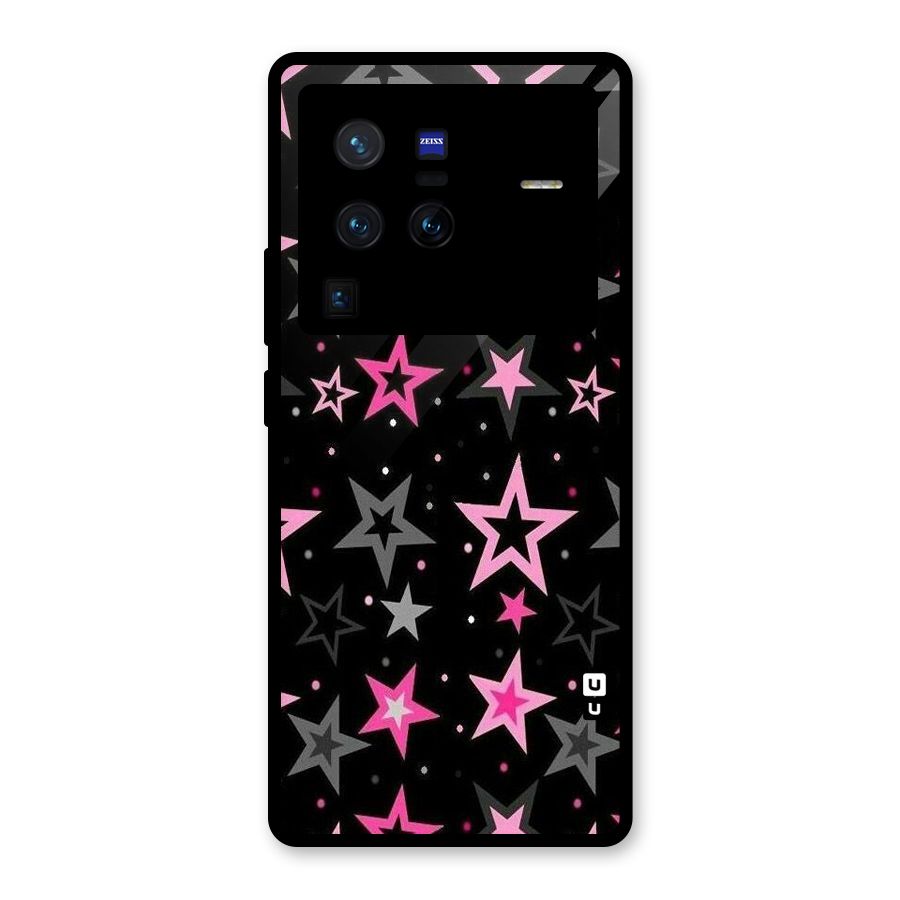 Star Outline Glass Back Case for Vivo X80 Pro