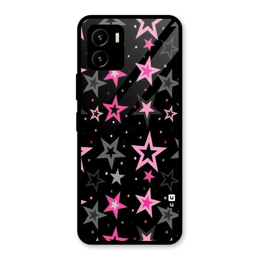 Star Outline Glass Back Case for Vivo Y15s