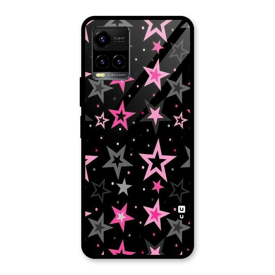 Star Outline Glass Back Case for Vivo Y21T