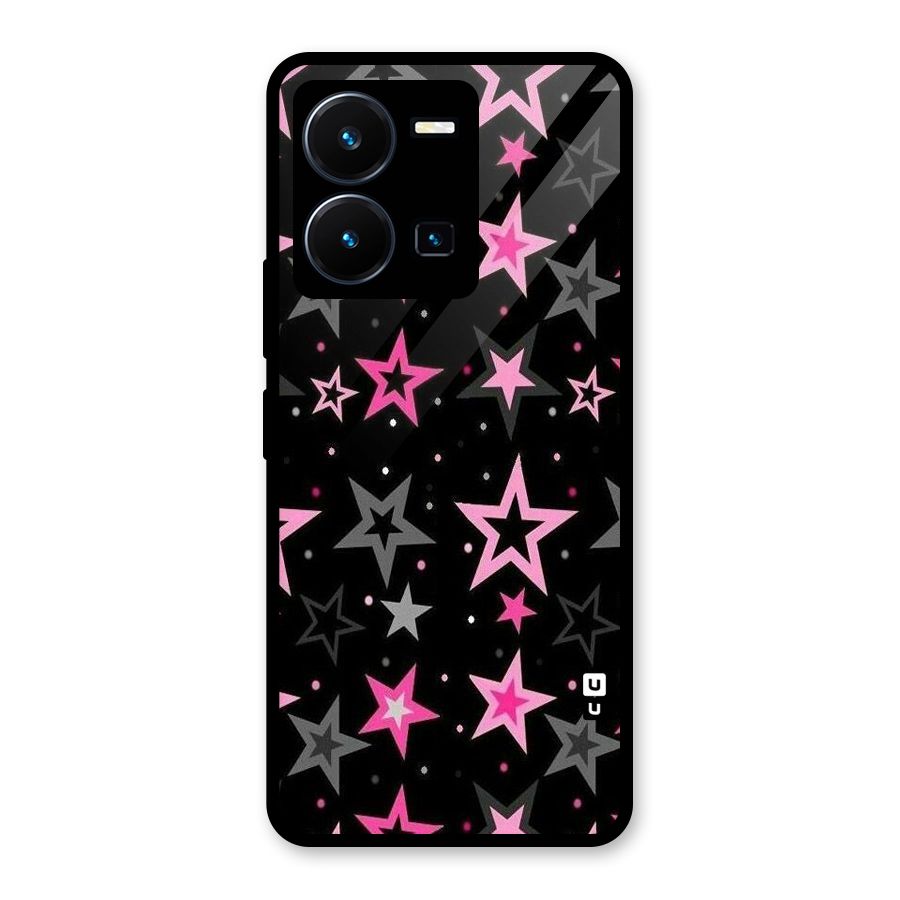 Star Outline Glass Back Case for Vivo Y35