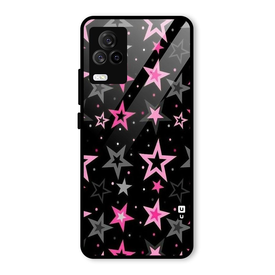 Star Outline Glass Back Case for Vivo iQOO 7 Legend 5G