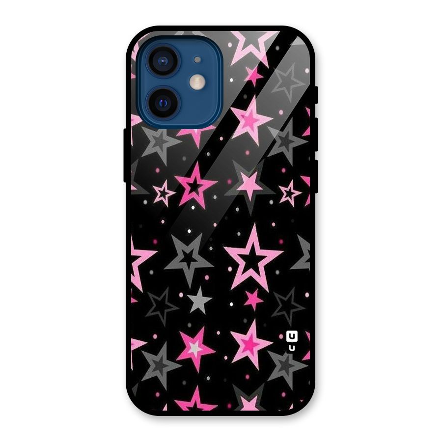 Star Outline Glass Back Case for iPhone 12 Mini