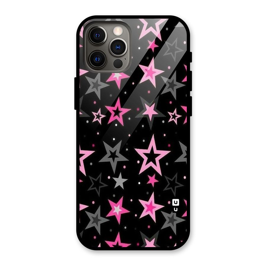 Star Outline Glass Back Case for iPhone 12 Pro