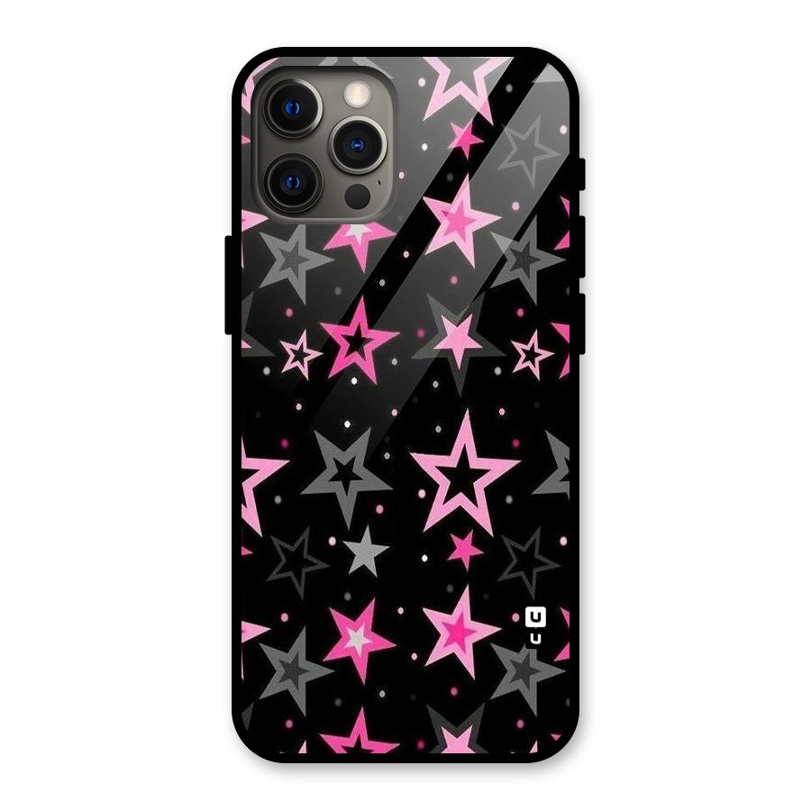 Star Outline Glass Back Case for iPhone 12 Pro Max