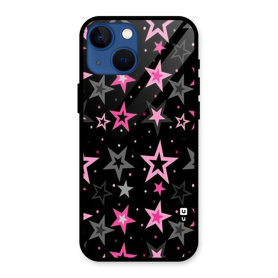 Star Outline Glass Back Case for iPhone 13 Mini