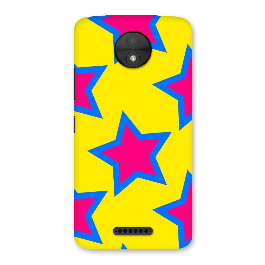 Star Pattern Back Case for Moto C