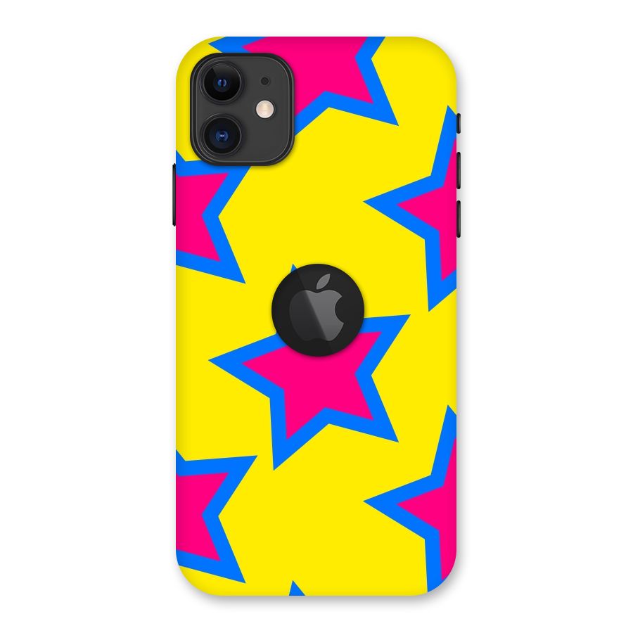 Star Pattern Back Case for iPhone 11 Logo Cut