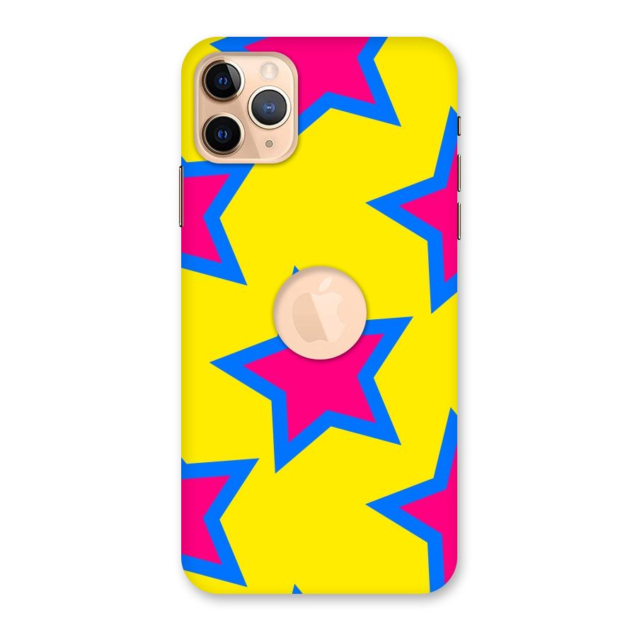 Star Pattern Back Case for iPhone 11 Pro Max Logo Cut