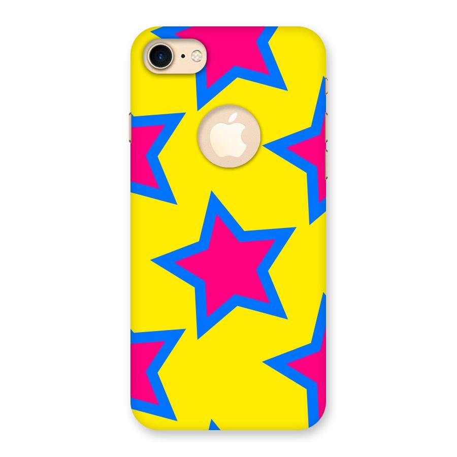Star Pattern Back Case for iPhone 7 Logo Cut