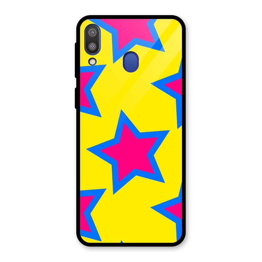 Star Pattern Glass Back Case for Galaxy M20