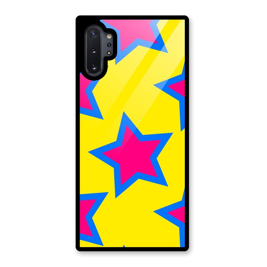 Star Pattern Glass Back Case for Galaxy Note 10 Plus