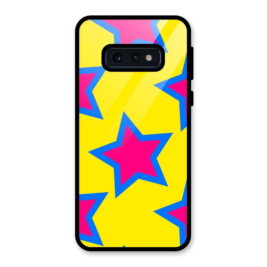 Star Pattern Glass Back Case for Galaxy S10e