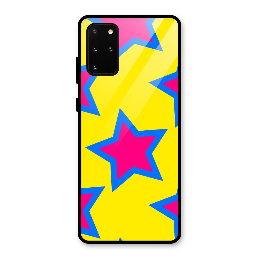 Star Pattern Glass Back Case for Galaxy S20 Plus