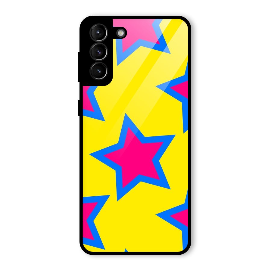 Star Pattern Glass Back Case for Galaxy S21 Plus