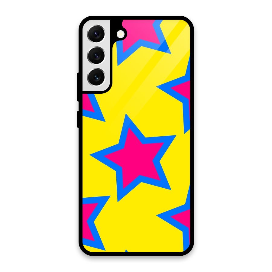 Star Pattern Glass Back Case for Galaxy S22 Plus 5G