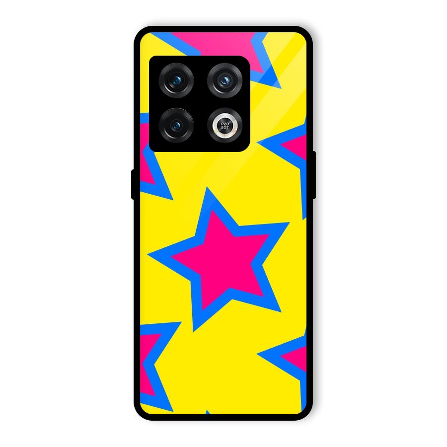Star Pattern Glass Back Case for OnePlus 10 Pro 5G
