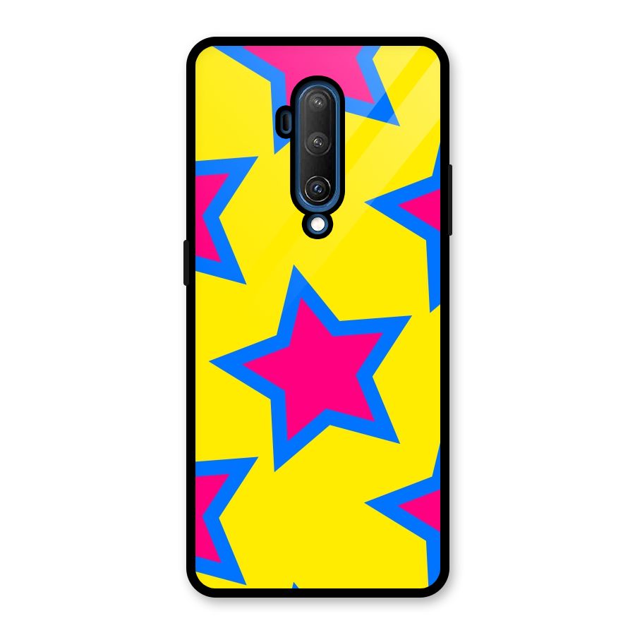 Star Pattern Glass Back Case for OnePlus 7T Pro