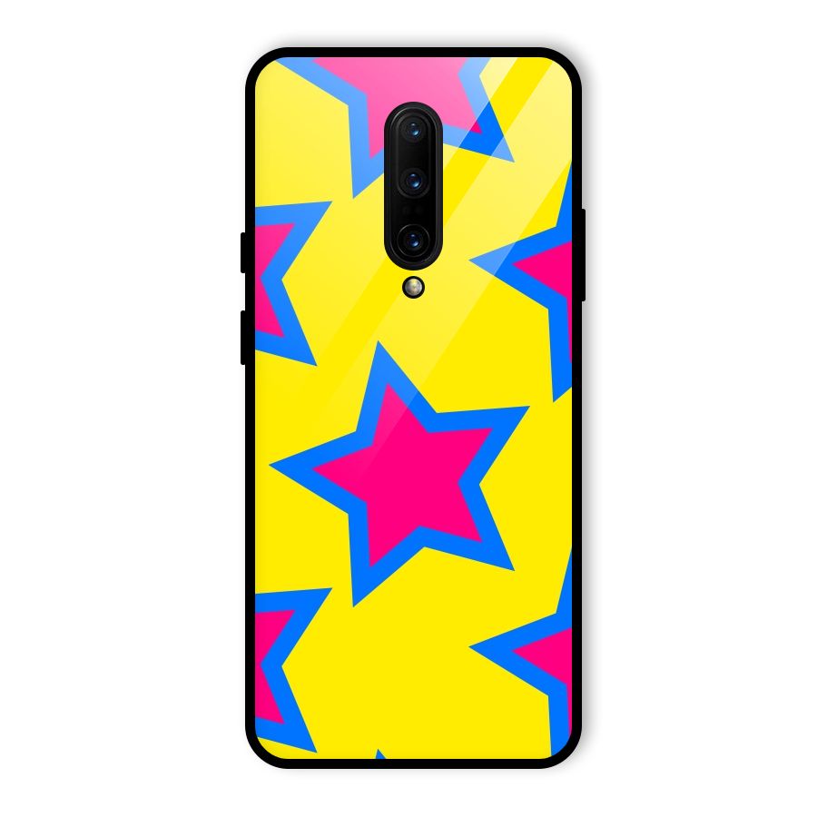 Star Pattern Glass Back Case for OnePlus 7 Pro