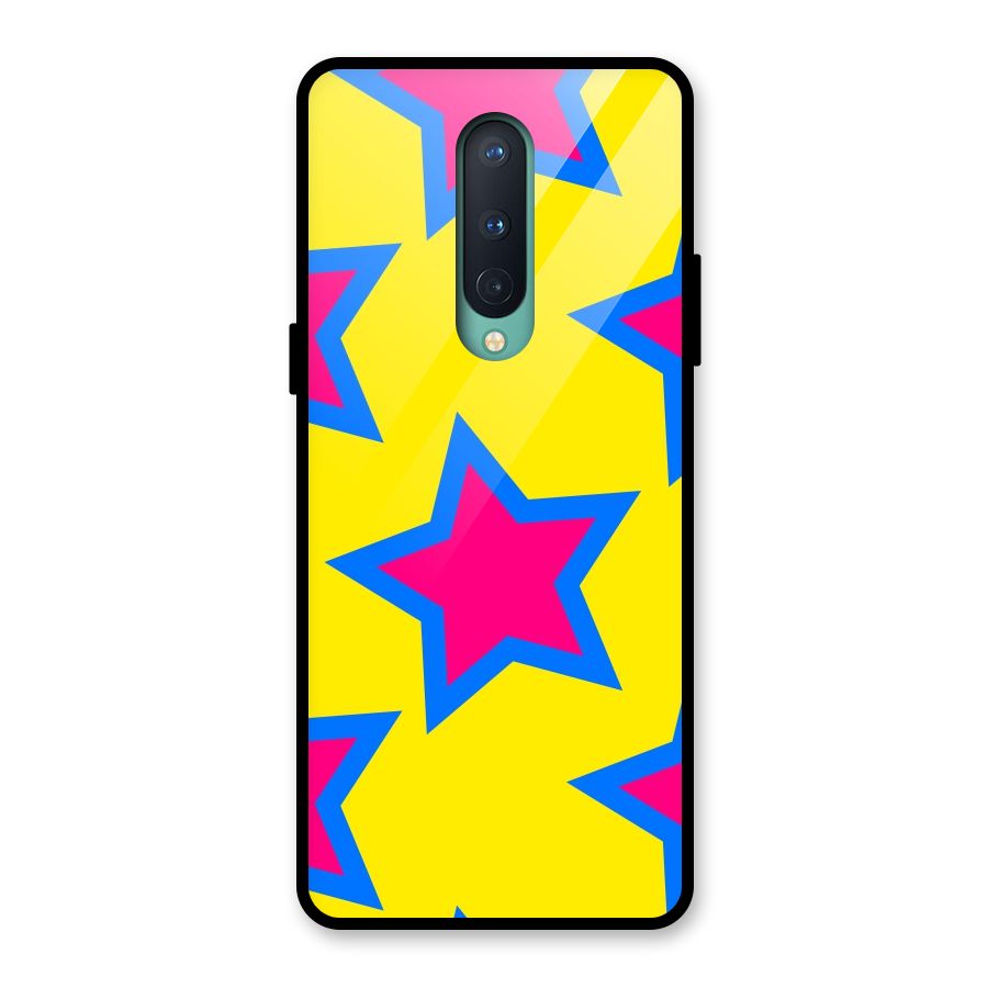 Star Pattern Glass Back Case for OnePlus 8