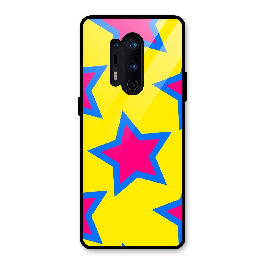 Star Pattern Glass Back Case for OnePlus 8 Pro