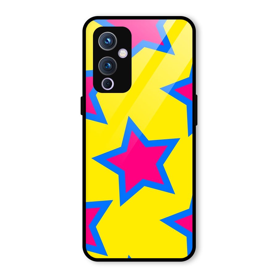 Star Pattern Glass Back Case for OnePlus 9