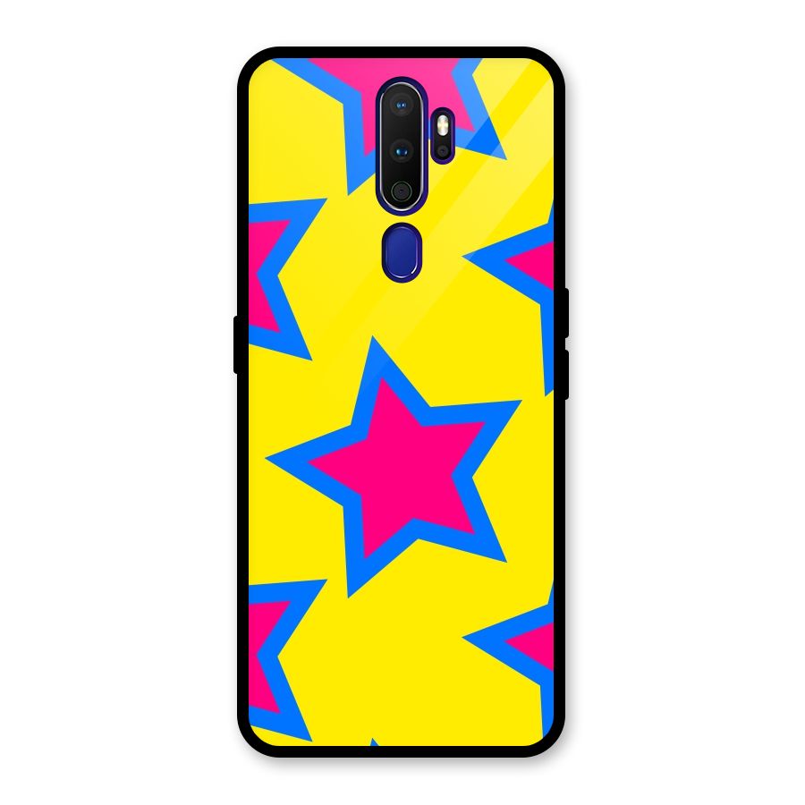 Star Pattern Glass Back Case for Oppo A9 (2020)