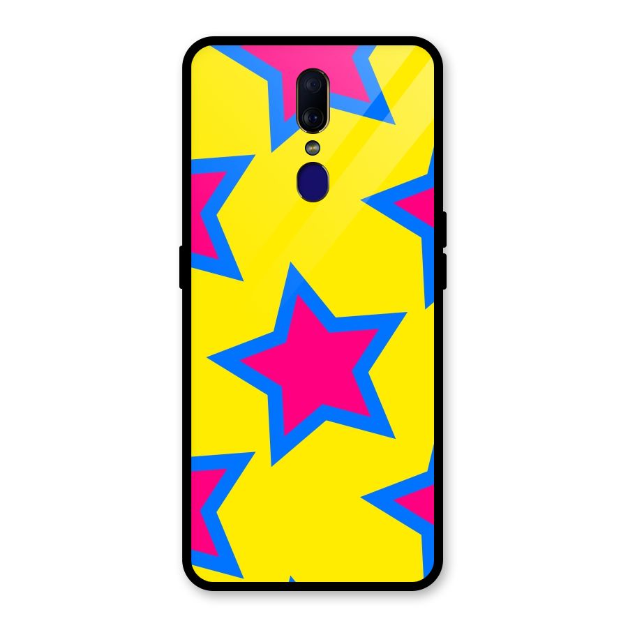 Star Pattern Glass Back Case for Oppo F11
