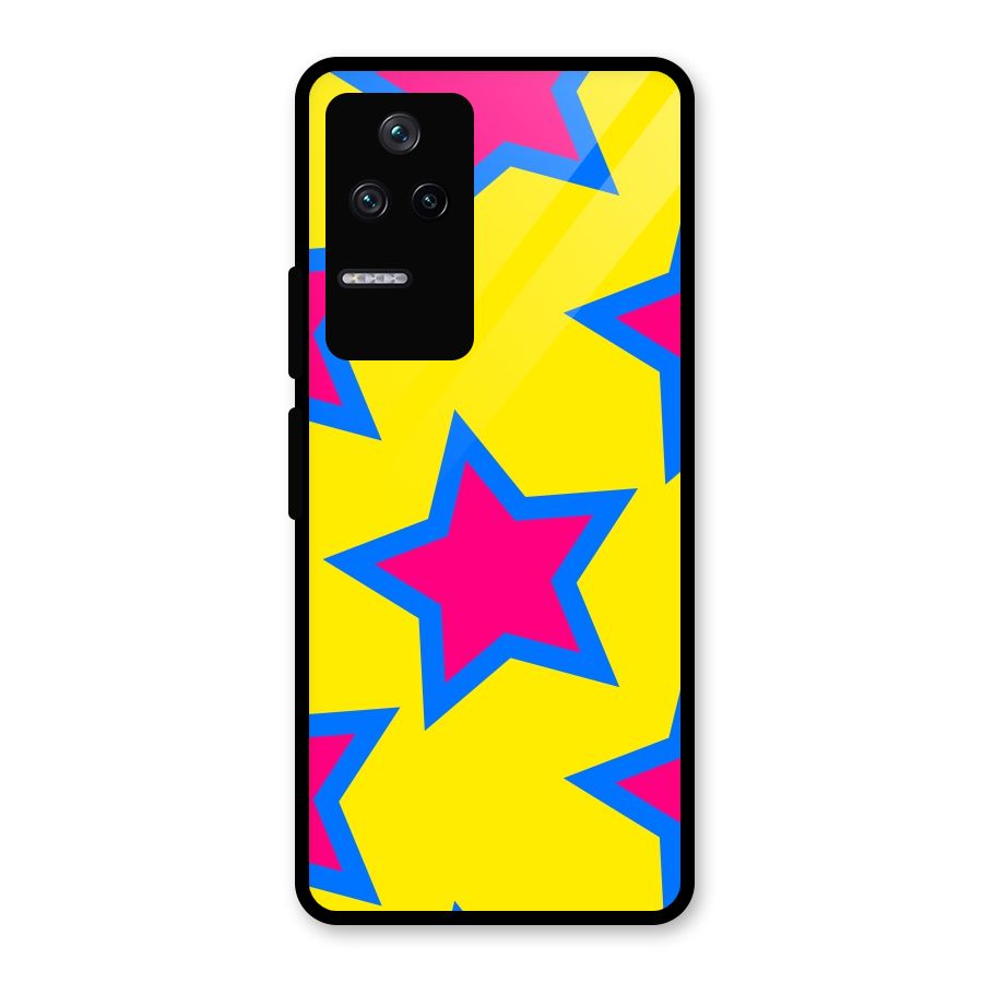 Star Pattern Glass Back Case for Poco F4 5G