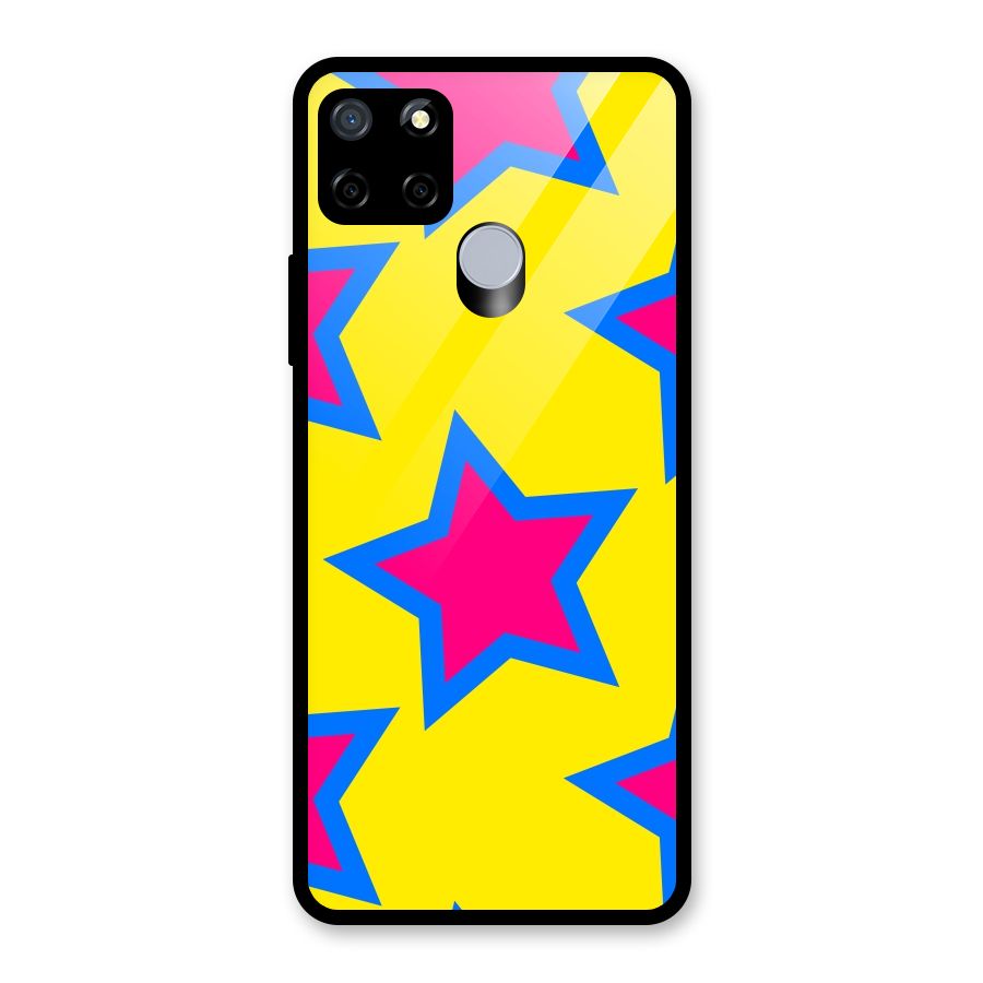 Star Pattern Glass Back Case for Realme C15