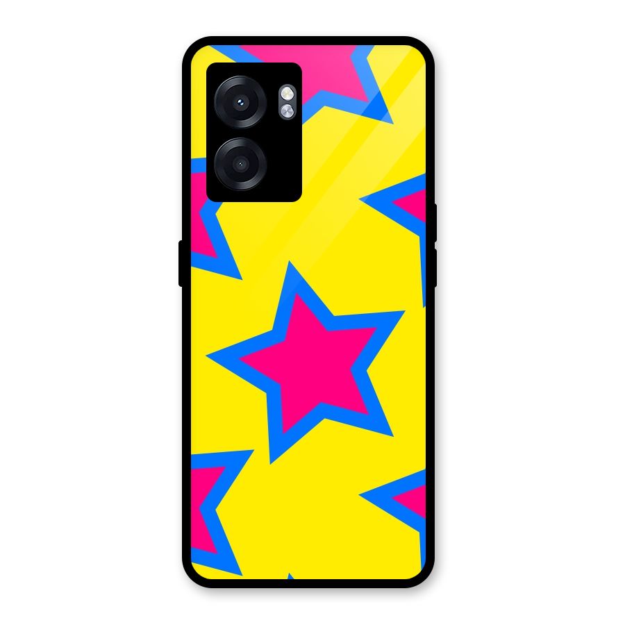 Star Pattern Glass Back Case for Realme Narzo 50 5G