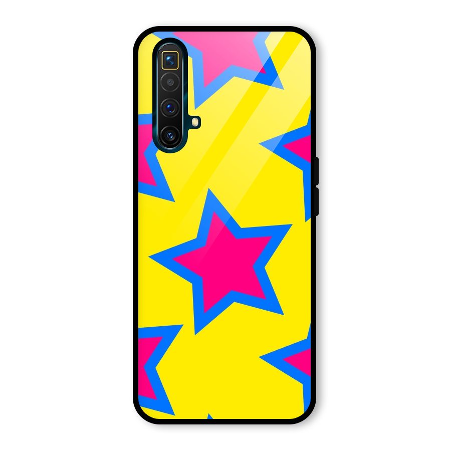 Star Pattern Glass Back Case for Realme X3