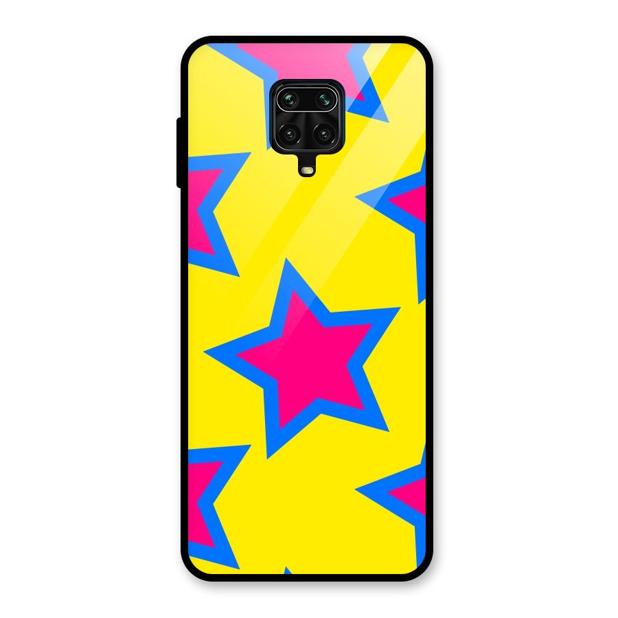 Star Pattern Glass Back Case for Redmi Note 10 Lite