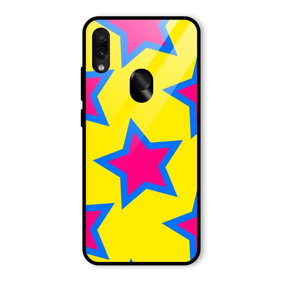 Star Pattern Glass Back Case for Redmi Note 7 Pro